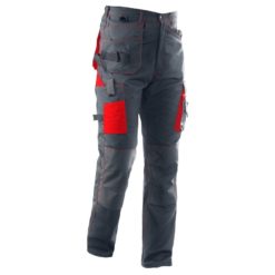Spodnie robocze do pasa Seven Kings Quartz Monterskie mocne wzmacniane spodnie ochronne do pracy bhp ciuchy robocze stalowe szare grafitowe czerwone