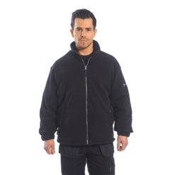 Bluza polarowa Portwest F285 wiatroszczelna rozm. S-XXL 2 kolory czarna polarek roboczy do pracy polar bluza ocieplana jesień nadruk na odzieży na modelu