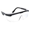 Klasyczne okulary ochronne Portwest PW33 okulary bhp gogle filtr uv bezpieczne przeciwodpryskowe do pracy przezroczyste czarne