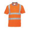Koszulka Polo Ostrzegawcza PORTWEST RT22 Pomarańczowa ochronna robocza koszulka polo odblaskowa mocna przewiewna przód