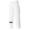 Spodnie malarskie Portwest S817 Białe Regular do Pasa spodnie do gipsowania malowania ochronne robocze monterskie do pasa