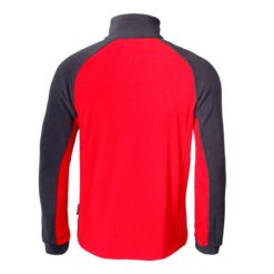 Bluza polarowa Lahti PRO LPBP czerwona ochronna polar czerwono-czarny tył