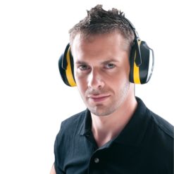 Nauszniki ED 2H Ear Defender SNR 30 dB żółte czarne nauszniki ochronniki słuchu na modelu