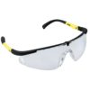 Okulary Ochronne iSpector Vernon F1 bezbarwne ramka czarna z żółtym paskiem