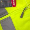 Bluza polarowa ostrzegawcza Lahti PRO L40109 Żółta drogowa polarowa ciepła na suwak z odblaskami z pasami odblaskowymi do pracy dla drogowców z kieszeniami żółta detal odzież robocza sklep bhp