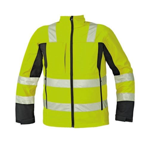 Kurtka Softshell Malton Ostrzegawcza Odblaskowa S-3XL Cerva robocza ostrzegawcza drogowa kurtka polar ciepła żółta hi vis