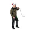 Bluza polarowa Lahti PRO L40116 Zielona rozmiar S-3XL z przodu polar ochronny roboczy na modelu