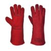 Rękawice spawalnicze Portwest A500 Typ A rękawice dla spawacza rękawiczki do spawania mocne czerwone skórzane ochronne bhp uniwersalne długie