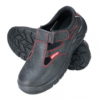 sandały Lahti PRO LPSOMA czarne czerwona nić skórzane, obuwie bezpieczne, obuwie robocze podnosek stalowy