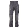 Spodnie robocze do pasa Brixton Practical do pasa w pas odzież ochronna robocza do pracy mocne ciuchy robocze z kieszeniami na nakolanniki kontrastowe sklep bhp przód stalowe szare