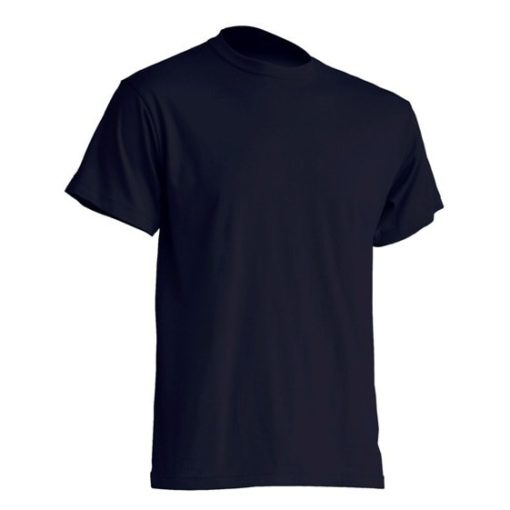 Mocna koszulka T-Shirt JHK TSRA granatowa gram. 190g. do nadruku XS-3XL koszulka robocza koszulka reklamowa mocna wytrzymała bawełniana do pracy oddychająca komfortowa podkoszulka robocza