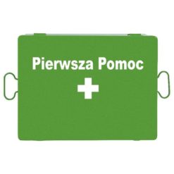 vera 3 apteczka zestaw pierwszej pomocy odporna na pogodę skrzynia metalowa zielona przód