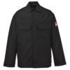 Bluza trudnopalna Bizweld Portwest BIZ2 trudnopalna spawalnicza bluza ochronna bhp do spawania ubranie spawacza przeciwodpryskowe niepalne czarne