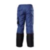 Spodnie robocze ocieplane Lahti PRO L41007 niebieskie granatowe spodnie do pasa w pas robocze do pracy ochronne bhp ocieplane z ociepliną zimowe mocne ciepłe tył