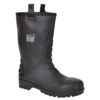 Buty Wysokie Portwest FW 75 Nepture Rigger S5 CI Ocieplane kalosze gumiaki gumofilce ochronne bezpieczne s5 obuwie ochronne bhp wodoodporne całotworzywowe ocieplane na zimę zimówki czarne