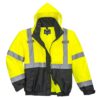 Kurtka ostrzegawcza Bomber 3 w 1 Premium Portwest S365 kurtka bomberka bomber ocieplana z podpinką ciepła kurteczka drogowa ostrzegawcza do pracy ochronna robocza bhp odzież wierzchnia mocna żółta czarna
