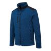 Bluza Portwest T830 Venture KX3 bluza ochronna do pracy wzmacniana zasuwana na suwak korporacyjna firmowa ciepła z suwakami ciuchy robocze ze wzmocnieniami poliestrowa bhp odzież robocza ubranie robocze niebieska z przodu z boku