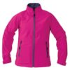Damska Kurtka Softshell Cerva CRV Gaula Lady wiatrówka kurtka cienka wodoodporna wodoszczelna wiatroszczelna kurtka robocza mocna na jesień ochronna rożowa