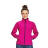 Damska Kurtka Softshell Cerva CRV Gaula Lady wiatrówka kurtka cienka wodoodporna wodoszczelna wiatroszczelna kurtka robocza mocna na jesień ochronna ciemnoróżowa na modelce