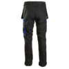 Spodnie monterskie do pasa Seven Kings Topaz do pasa w pas mocne wytrzymałe ochronne do pracy bhp sklep system internetowy czarne grafitowe z kieszeniami dla pracowników ładne dopasowane worki kieszeniowe grafitowe czarne granatowe niebieskie tył