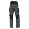 Spodnie robocze DELTA PLUS M5PA2 spodnie w pas do pasa mocne wzmacniane cordura oxford potrójne szwy wytrzymałe ciuchy robocze odzież robocza szare grafitowe czarne tył