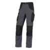 Spodnie robocze DELTA PLUS M5PA2 spodnie w pas do pasa mocne wzmacniane cordura oxford potrójne szwy wytrzymałe ciuchy robocze odzież robocza szare grafitowe czarne przód