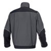 Bluza robocza DELTA PLUS M5VE2 bluza robocza ochronna kurtka do pracy odzież robocza mocna wzmocnienia cordura oxford drelich stójka zamek kryty szara grafitowa czarna tył