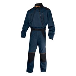 Kombinezon roboczy delta plus mccdz do pracy ochronny ciuchy robocze bhp na dwa suwaki ubranie robocze panoply delta granatowy czarny