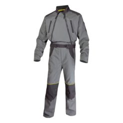 Kombinezon roboczy delta plus mccdz do pracy ochronny ciuchy robocze bhp na dwa suwaki ubranie robocze panoply delta szary grafitowy stalowy