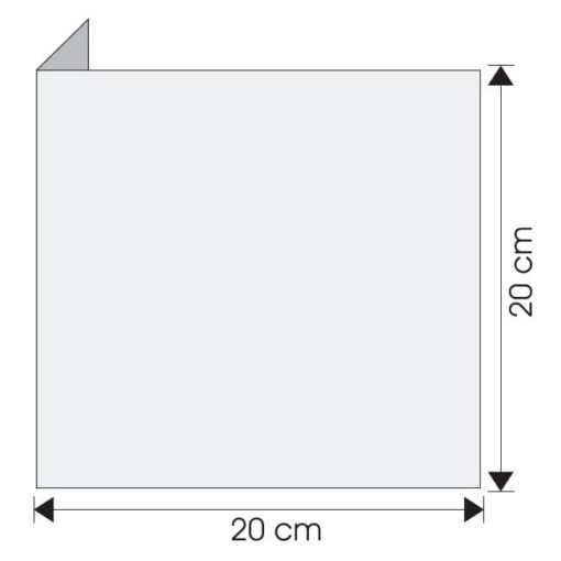 Wysięgnik wewnętrzny ścienny 20x20cm do zawieszenia piktogramu ewakuacyjny mocny na śruby do ściany mleczny biały nośnik gięty znak 3d