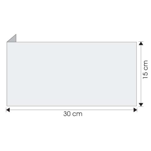 Wysięgnik wewnętrzny ścienny 30x15cm do zawieszenia piktogramu ewakuacyjny mocny na śruby do ściany mleczny biały nośnik gięty znak 3d