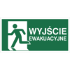 znak wyjście ewakuacyjne w lewo piktogram bhp ewakuacyjny do ewakuacji fotoluminescencyjny świecący w ciemności bhp świadectwo cnbop pib iso 7010 zielony znak bezpieczeństwa
