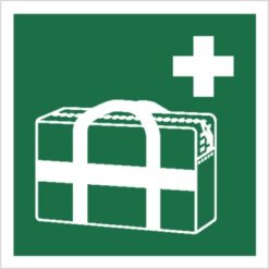 znak torba medyczna piktogram bhp ewakuacyjny do ewakuacji fotoluminescencyjny świecący w ciemności bhp świadectwo cnbop pib iso 7010 zielony znak bezpieczeństwa