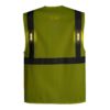 Kamizelka Ostrzegawcza Portwest L474 LED Executive Orion kamizelka robocza odblaskowa do pracy ochronna bhp ciuchy robocze en 471 en iso 20471 klasa 2 z kieszeniami na suwak ze światełkiem led mocna żółta sklep bhp odzież ochronna po zmroku tył