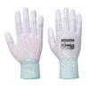 Rękawice nylonowe Portwest A121 z palcami powlekanymi PU rękawiczki dzianinowe robocze ochronne bhp do pracy z palcami powlekanymi poliuretan pu białe