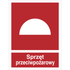 Znak Sprzęt Przeciwpożarowy piktogram bezpieczeństwa przeciwpożarowy oznakowanie bezpieczeństwa pożarowego czerwone fotoluminescencyjne płyta pvc folia naklejka sklep bhp