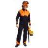 Bluza dla pilarza Portwest CH10 Oak bluza długi rękaw dla pilarza drwala do lasu prace leśne do pracy w drewnie robocza ochronna odzież robocza sklep bhp pomarańczowo czarna na modelu
