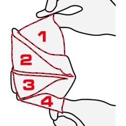 półmaska delta plus 4 częściowa sposób składania antypyłowa ochronna do pracy robocza