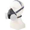 Półmaska Filtrująca Delta Plus M6200 JUPITER maska wielorazowa plastikowa z tworzywa 3m delta regulowana ochrona dróg oddechowych do pracy robocza ochronna czarna szara na filtry sklep bhp odzież robocza ochronna środki ochrony na modelu