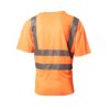 Koszulka T-SHIRT ostrzegawcza Brixton Flash Żółta na krótki rękaw przewiewna wytrzymała ostrzegawcza odblaskowa dla drogowców bhp sklep system internetowy odzież dla pracowników podkoszulek pomarańczowa tył