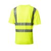 Koszulka T-SHIRT ostrzegawcza Brixton Flash Żółta na krótki rękaw przewiewna wytrzymała ostrzegawcza odblaskowa dla drogowców bhp sklep system internetowy odzież dla pracowników podkoszulek żółta tył