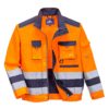 Bluza Ostrzegawcza PORTWEST TX50 Lille bluza wysokiej widoczności do pracy dla drogowców ochronna robocza odzież bhp sklep z pasami odblaskowymi ciuchy pomarańczowa granatowa