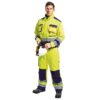 Bluza Ostrzegawcza PORTWEST TX50 Lille bluza wysokiej widoczności do pracy dla drogowców ochronna robocza odzież bhp sklep z pasami odblaskowymi ciuchy żółta granatowa na modelu