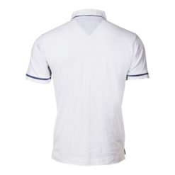 Koszulka robocza polo LAHTI PRO L40308 biała polówka koszulka z kołnierzykiem do pracy ochronna bhp na guziki ciuchy robocze sklep bhp biała tył