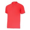 Koszulka robocza polo LAHTI PRO L40313 Czerwona koszulka do pracy z kołnierzykiem ciuchy robocze sklep bhp odzież ochronna czerwona bok