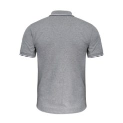 Koszulka robocza polo LAHTI PRO L40311 szara koszulka do pracy z kołnierzykiem ciuchy robocze sklep bhp odzież ochronna melanż tył