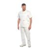 Ogrodniczki Malarskie PORTWEST S810 BOLTON do malowania białe szwedy na szelkach z szelkami spodnie długie dla malarza do pracy ochronne sklep bhp białe na modelu przód
