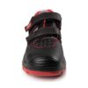Sandały Ochronne RED MAX-POPULAR S1 SRC buty robocze ochronne bezpieczne obuwie bhp do pracy na rzep z podnoskiem z blachą czarne czerwone skórzane skórkowe sklep bhp przód