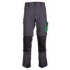 Spodnie Robocze Seven Kings ONYX Odpinane Nogawki lekkie odzież robocza ochronna bhp krótkie długie lekkie do pracy ciuchy robocze nakolanniki sklep bhp szare grafitowe czarne zielone przód