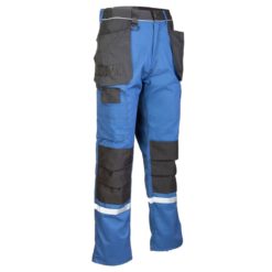 Spodnie Robocze Seven Kings SAPHIR do pasa w pas odzież robocza ochronna bhp do pracy ciuchy robocze sklep bhp z odblaskami niebieskie czarne grafitowe bok